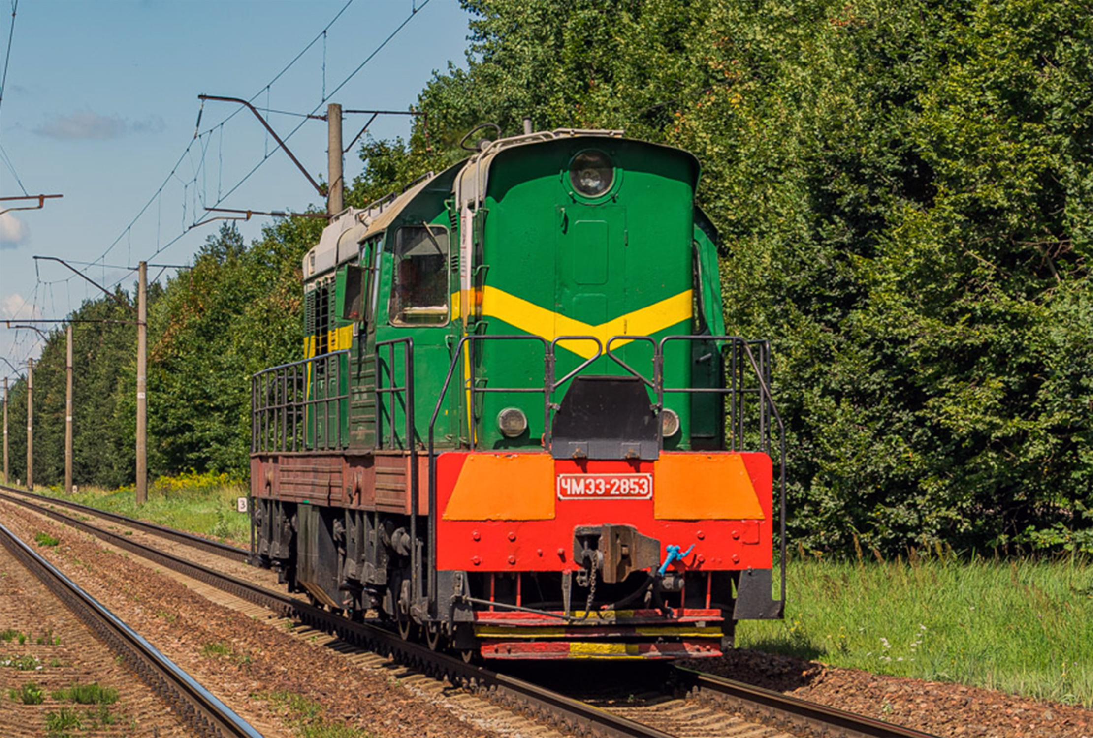 Тепловоз серии ЧМЭ3 №2853 приписки локомотивного депо Минск