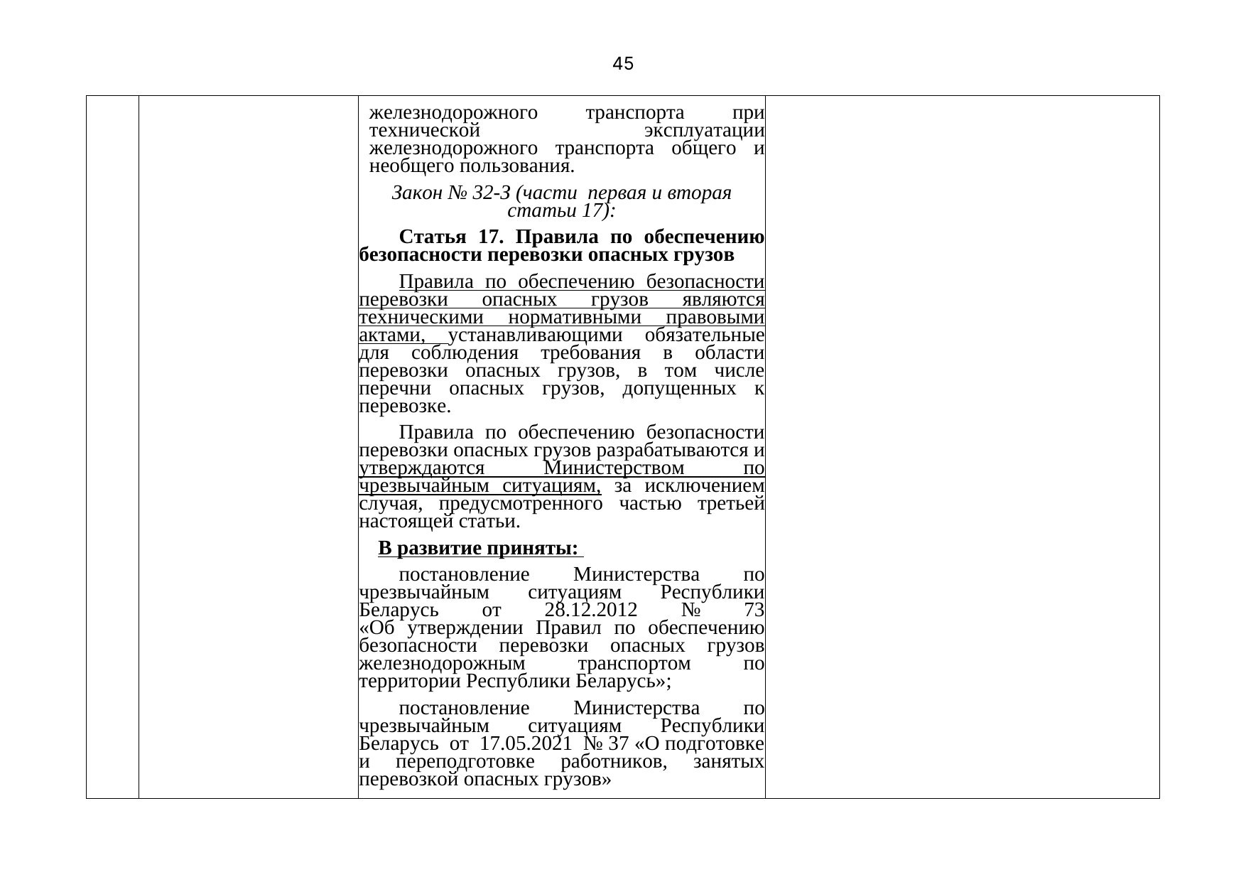Письмо БЖД № 25-03-19/7574 от 03.08.2021: анализ законодательства Беларуси по Союзной программе (Страница 46 из 51)